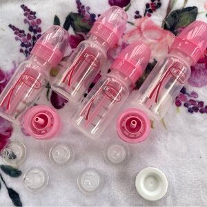 Pink Baby Bottle Set by Dr. Brown's with extras!!